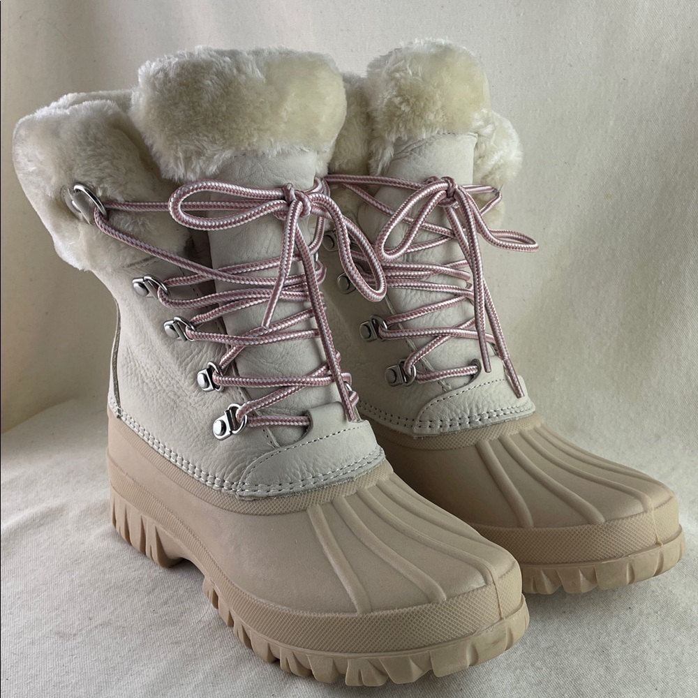 J. Crew Winter Boots with Faux Fur Lining Size 8